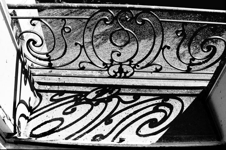 A higher contrast filter was applied, and the bottom half of the image was burned for a long time to get the shadows to really stand out.  Too much work for a disappointing result.